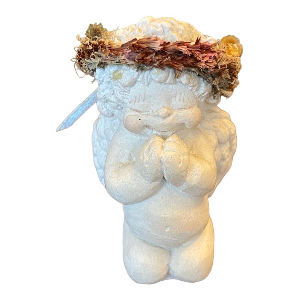 Vintage 1995 Dreamsicles Praying Hands Cherub Angel Figurine 2.5”